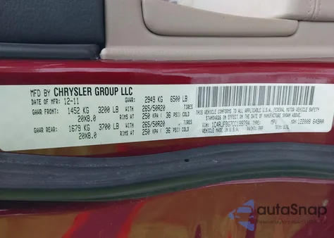 2012 Jeep Grand Cherokee Limited из США, поврежденный, VIN 1C4RJFBG7CC199794